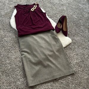 Banana Republic Stretchy Houndstooth Skirt Size 12